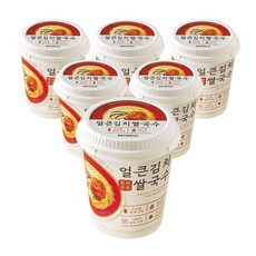 한끼든든 쌀국수 얼큰김치맛 소컵, 6개