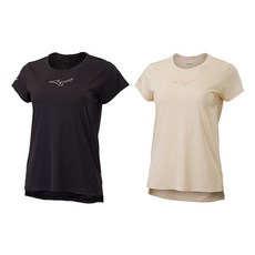 MIZUNO 美津濃 女 基本款 圓領T恤 短袖 吸濕排汗 運動上衣