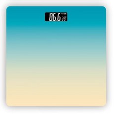 AIVK 體脂秤體重計 高精度測量 智能分析體脂 藍牙連接APP記錄, 漸變藍色可測體重體脂, 1個