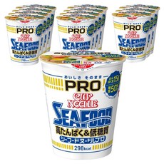 NISSIN 日清 杯麵 PRO 高蛋白低碳水化合物海鮮麵 78g x 12, 12個