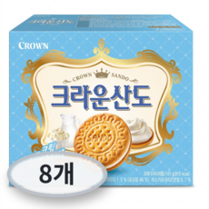 크라운 산도 크림, 161g, 8개