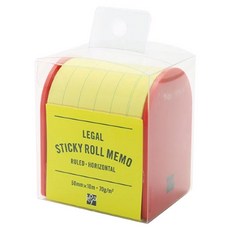 伊都雅 Time Value Regal 黏性捲筒便條紙 50mm x 10m, 1個, 橫線/水平, 1入