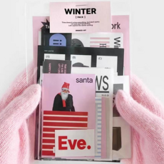 겨울 빈티지 감성 다꾸 다이어리 꾸미기 스티커 카드팩 세트