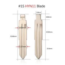현대 호환 Verna I30 IX35 KD 원격 자동차 키 블레이드 기아 호환 리오 Spotage K2 K3 K5에 10Pcs HY20 TOY
