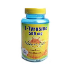 Nature's Life L-酪氨酸膠囊 500mg, 100顆, 1罐
