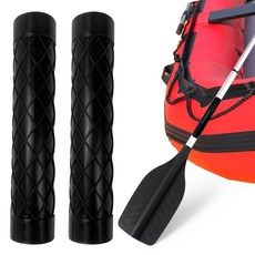 카누 패들 그립 실리콘 미끄럼 방지 패들 그립 테이크파트 패들용 카약 그립 2개 (30 x 185 mm)