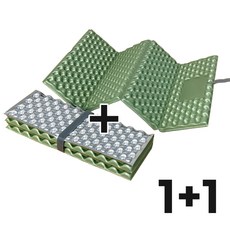 휴앤코 휴대용방석 1인용 접이식 방석 1+1 IXPE 매트, IXPE폼매트 블루, IXPE폼매트 올리브그린, IXPE 휴대용방석 올리브그린 1개+올리브그린 1개