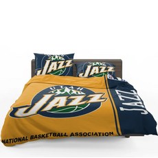 NBA 유타 째즈 이불 배게 커버 세트 (싱글 더블) Utah Jazz Duvet Cover Set, 포함