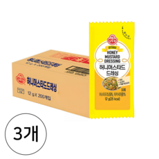 오뚜기 허니머스타드 12GX200개(BOX), 2.4kg, 3개