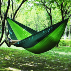 캠핑 해먹 휴대용 낙하산 경량 야외 해먹 더블 그네 간이 야전, 오렌지