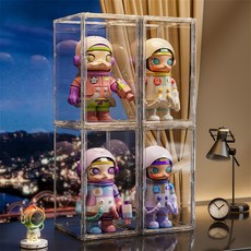 아크릴 피규어 장식장 레고 전시함 받침대 투명 진열장, 1개