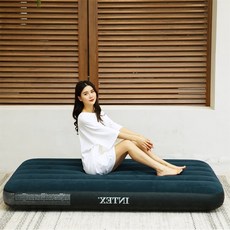 리에스 인텍스 듀라빔 에어매트 그린 캠핑에어매트