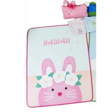 Milo＆Gabby 涼感抗菌透氣睡墊 夏威夷兔兔款【Lalababy育兒良品官方直營】, 1個, 蘿拉 兔兔