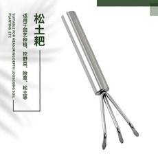 舜林專賣店 迷你園藝工具, 1個, 不銹鋼園藝耙子
