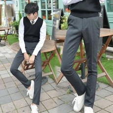 프리미엄 허리조절 교복바지 차콜
