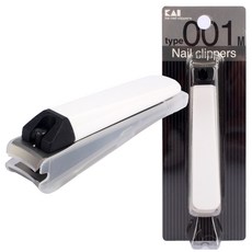 일본 카이 손톱깎이 001 화이트 M사이즈, 1개