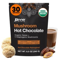 Inner Elevate Mushroom Hot Chocol Inner Elevate Mushroom Hot Chocolate Superfood - Ceremonial Cacao, 7g