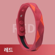 건강팔찌 부모님선물 미세전류 스포츠팔찌 선물 정전기방지, 업그레이드 신형 조절식 팔찌 레드, 1개, 기본 색상