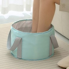 발 족욕 세척 용기 접이식 휴대용 욕조 실리콘 소재 온수 담그기 피로 회복 집, 상세페이지 참조, 베이지
