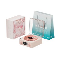 물멍 블루투스 스피커 한교동 수면 무드등 선물 파도소리 힐링, 1, C. 로즈 핑크