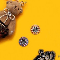 시즌4 볼마커 13 14 용품 크 특판 답례품 볼마 세트 티 판촉 골프, S4-14(블루), 1개