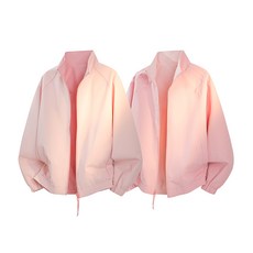 雙面穿休閒衝鋒衣外套 拉鏈運動防風外套, S 建議體重（40-52.5 公斤）, 黑色