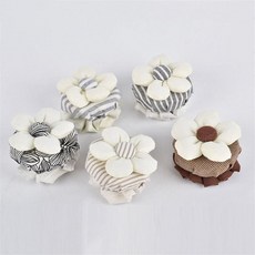 원형 플라워 2개입 서랍 덮개 문콕방지 mod*624JK, 딥그레이줄 2p