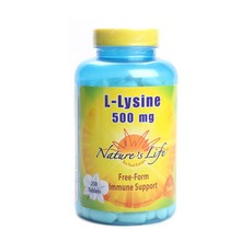 Nature's Life L-賴氨酸錠 500mg, 250顆, 1罐