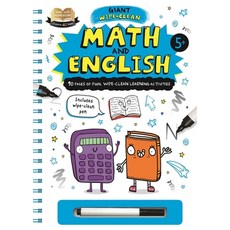 (영문도서) Help with Homework: Math & English: Giant Wipe-Clean Workbook for 5+ Year-Olds Spiral, Igloo Books, English, 9781801087438