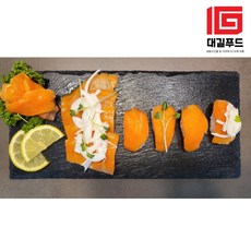 정성을 보내다 대길푸드 훈제 연어 슬라이스 200g, 1개