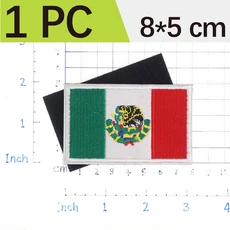 쿠쿠스토어 5/1 조각 이탈리아 국기 수 놓은 패치 후크 & 루프 어깨 배지 의류에 대한 아플리케, 04 1 Piece 8x5cm B