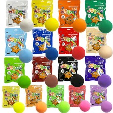 칼라클레이50g 클레이 클레이아트 칼라도우 유아점토 찰흙 만들기재료 국내생산 대한산업 kc인증 바핑클레이, 초록, 1개