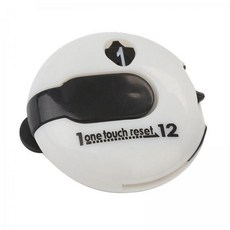 QDY 2x 미니 골프 스트로크 카운터 스코어키퍼 부착 장갑 벨트 가방 골프 코스 화이트, 플라스틱