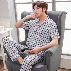 KC공급자적합성 인증 여름 남성 여성 상하 세트 잠옷 파자마 상하의 반팔 남자 여자 수면잠옷 잠옷파자마