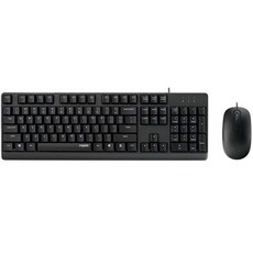 Rapoo 雷柏 X130PRO 有線光學鍵鼠組, 黑
