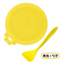 齁斑 寵物罐頭保鮮蓋 矽膠罐頭蓋 附小湯匙 狗罐頭蓋 貓罐頭蓋, 黃色+小湯匙, 1個