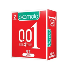 岡本001 岡本0.01 日本首創最薄保險套 隱密包裝, 1個, 2個裝