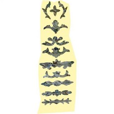 FAVOMOTO 기타 지판 인레이 스티커 내구성 좋고 탈부착 데칼 모든 유형에 적합 학습용 예식용 스타일 2504017, medium, Multi