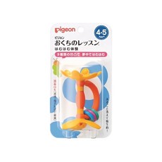 Pigeon 貝親 固齒器 口腔訓練玩具 4-5個月寶寶適用 多種凹凸設計, 1個