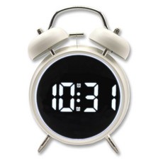 윙고 LED 알람시계 엄청시끄러운 자명종 탁상시계 4종, 화이트