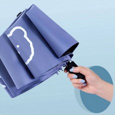 스마일베어 3단 자동우산 양산 우산 겸용 곰돌이 양우산, 스마일곰3단자동우산(스카이)