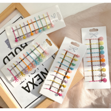 파스텔 레이 실핀 4종세트 유아 아동 여아 유아헤어핀 아동헤어핀 여아헤어핀 여아머리핀 아동머리핀 유아머리핀