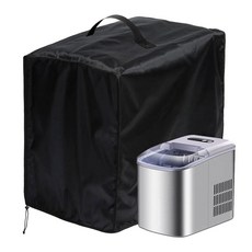 COOSOO 아이스 메이커 커버 제빙기 커버 카운터탑 아이스 메이커 기계와 호환 방수 제빙기 보호 커버 조절 가능한 드로스트링 포함33 x 22.9 x 30.5cm13 x, 13" x 9" x 12"