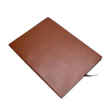 A5 심플 가죽 다이어리, 블랙(FJ217)