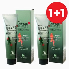 1+1 바르는 백년초 글루코사민크림 150ml (멘톨 근육 관절 매직쿨 무릎관절 어깨 허리 마사지 보습크림 연고), 2개