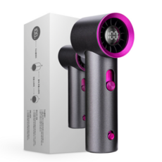 휘이스 초강력 미니 터보 무선 휴대용 선풍기 핸디팬, 핑크