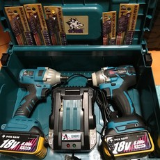 全新火狐狸DTD170-18V無刷衝擊起子機 DTW285-18V無刷衝擊板手機（6.0Ah)雙機組, 1個