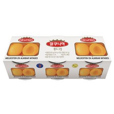 알쿠니아 황도 복숭아 통조림, 200g, 3입