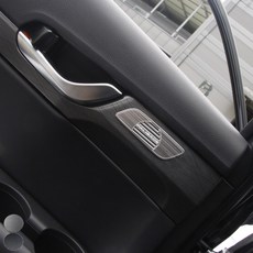 [모터스파이] 현대 호환 펠리세이드 2열 도어스커프 스텝 알루미늄 몰딩 25년이전, 카본