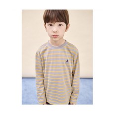 빈폴 키즈 빈폴 BEANPOLE KIDS 가을 멀티 스트라이프 긴팔 티셔츠 그레이 (BI5841U103)